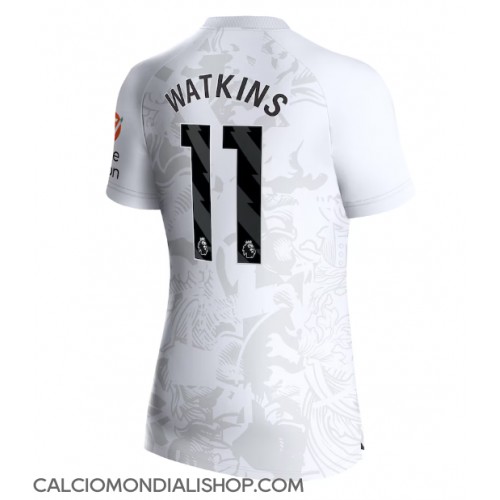 Maglie da calcio Aston Villa Ollie Watkins #11 Seconda Maglia Femminile 2023-24 Manica Corta